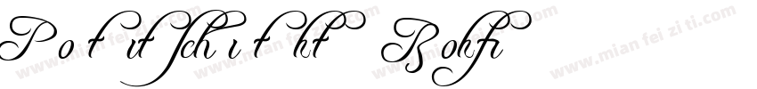 Portrait Script Alts - Bold字体转换